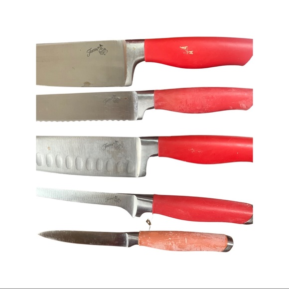 Fiesta Red Knife Cutlery Set With Block - Picture 4 of 6